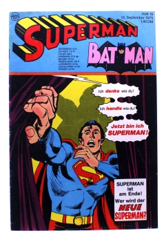 DC Comics Superman Batman Comic Nr. 19 (1975): Computer mit Geheimidentität von Ehapa